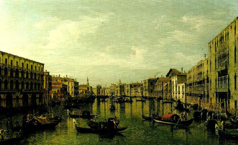 vy over canal grande i venedig, Canaletto